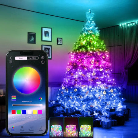 Luces navideñas smart con control por app