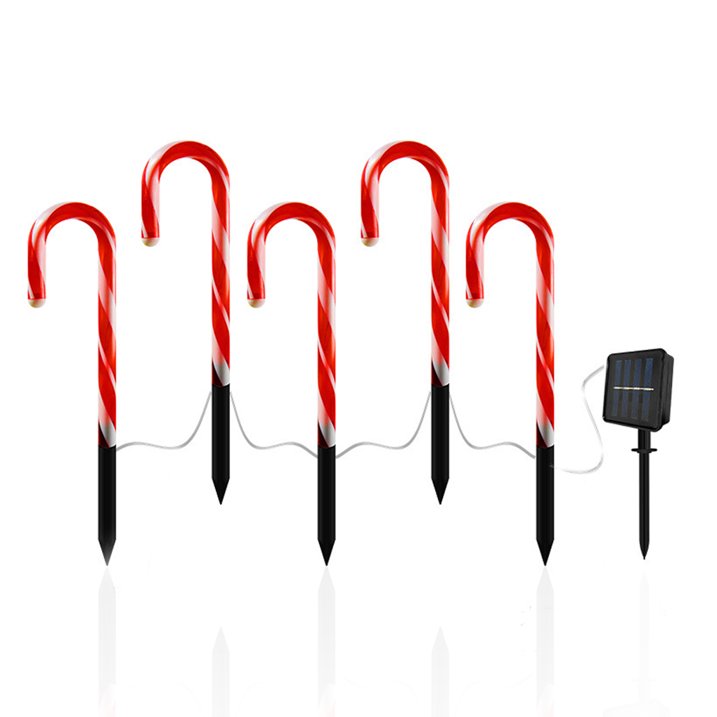 Kit de 5 Bastones Solares Navideños