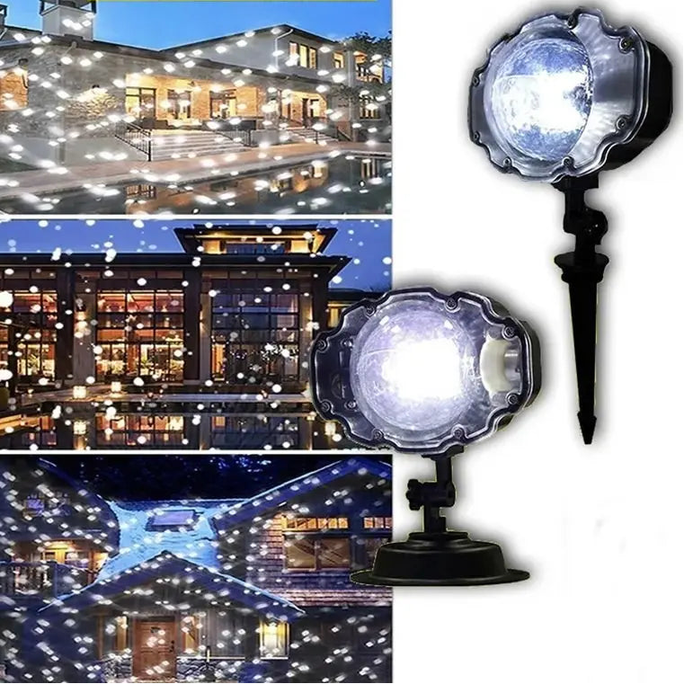 Proyector LED de nieve navideña IP65