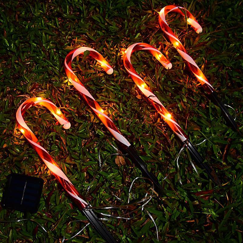 Kit de 5 Bastones Solares Navideños
