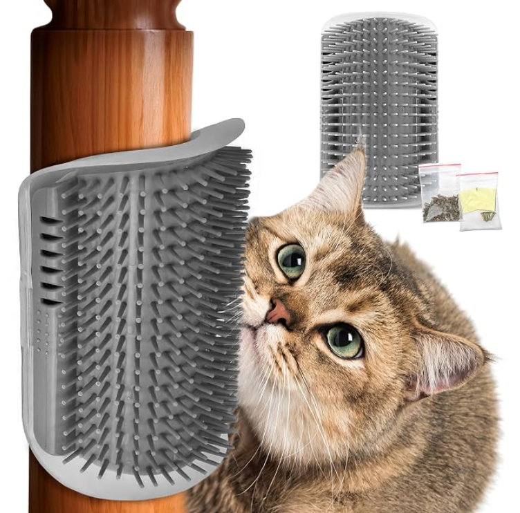 Cepillo de autoaseo de esquina para gatos